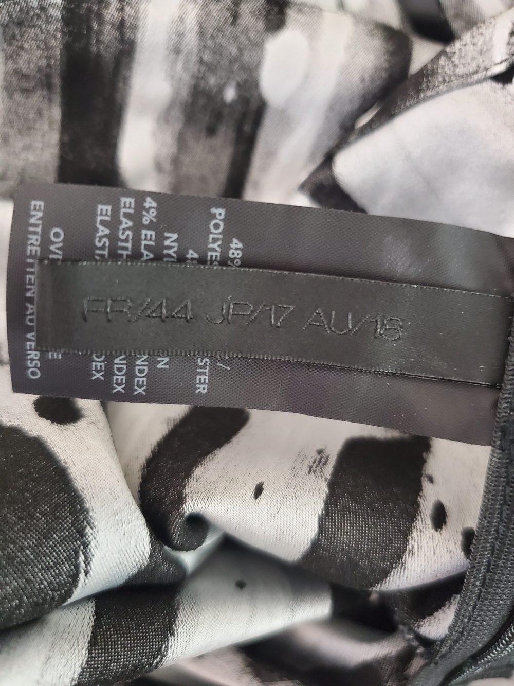 Donna KARAN Black Label Painterly Splattered Stripe Trousers Size US 14 | FR 44 - Picture 11 of 15